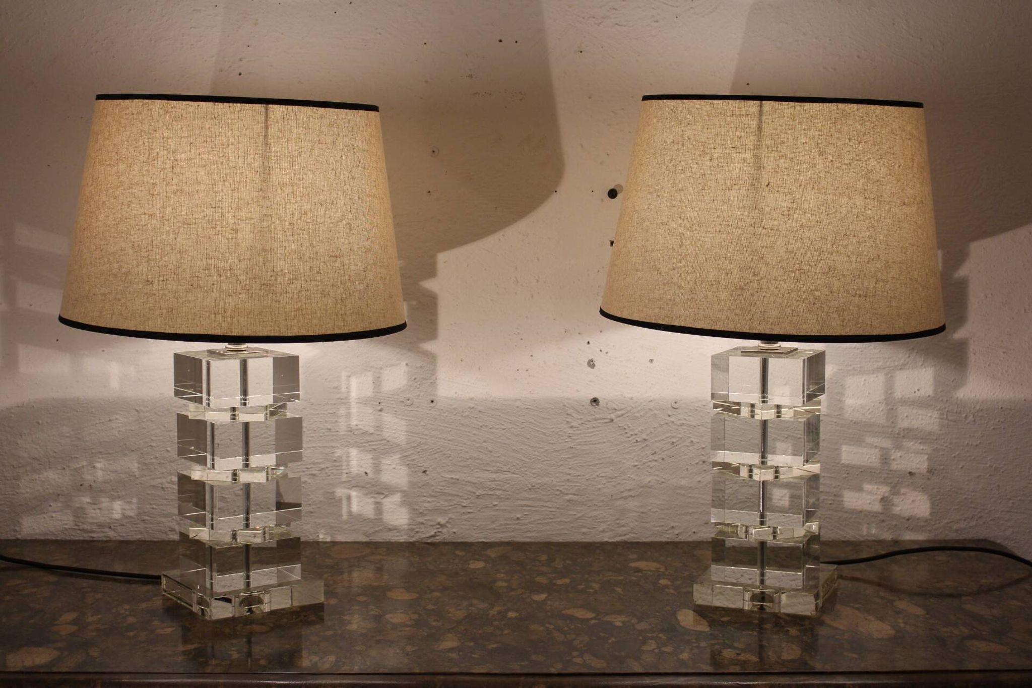 Paire de lampes des années 1970