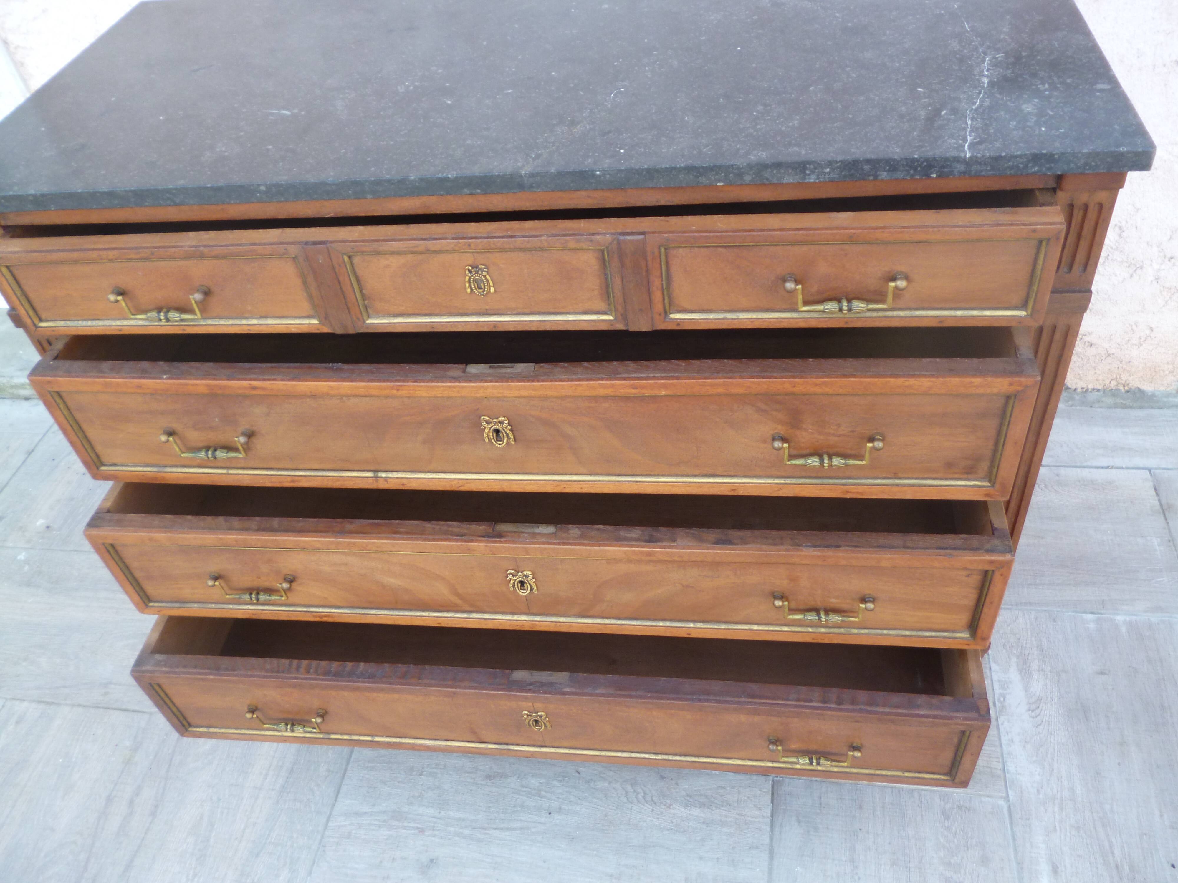 Louis XVI style mahogany dresser
