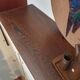 Buffet vintage en bois avec façades blanches, années 60