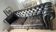 Coventry 3-seater Chesterfield sofa – Black leather