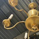 Lustre doré hollandais à 6 bras de lumière D50