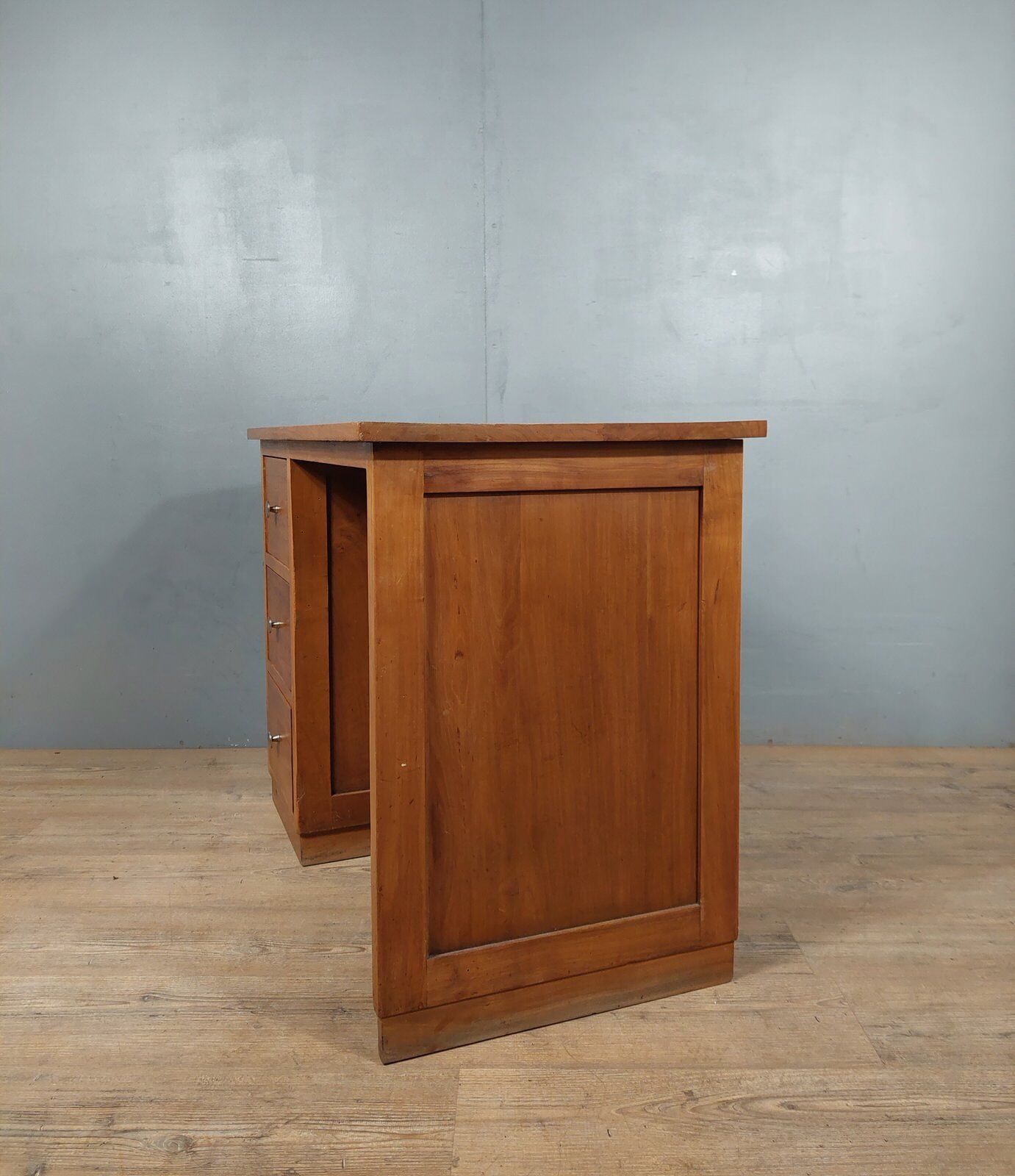 Vintage low desk with box