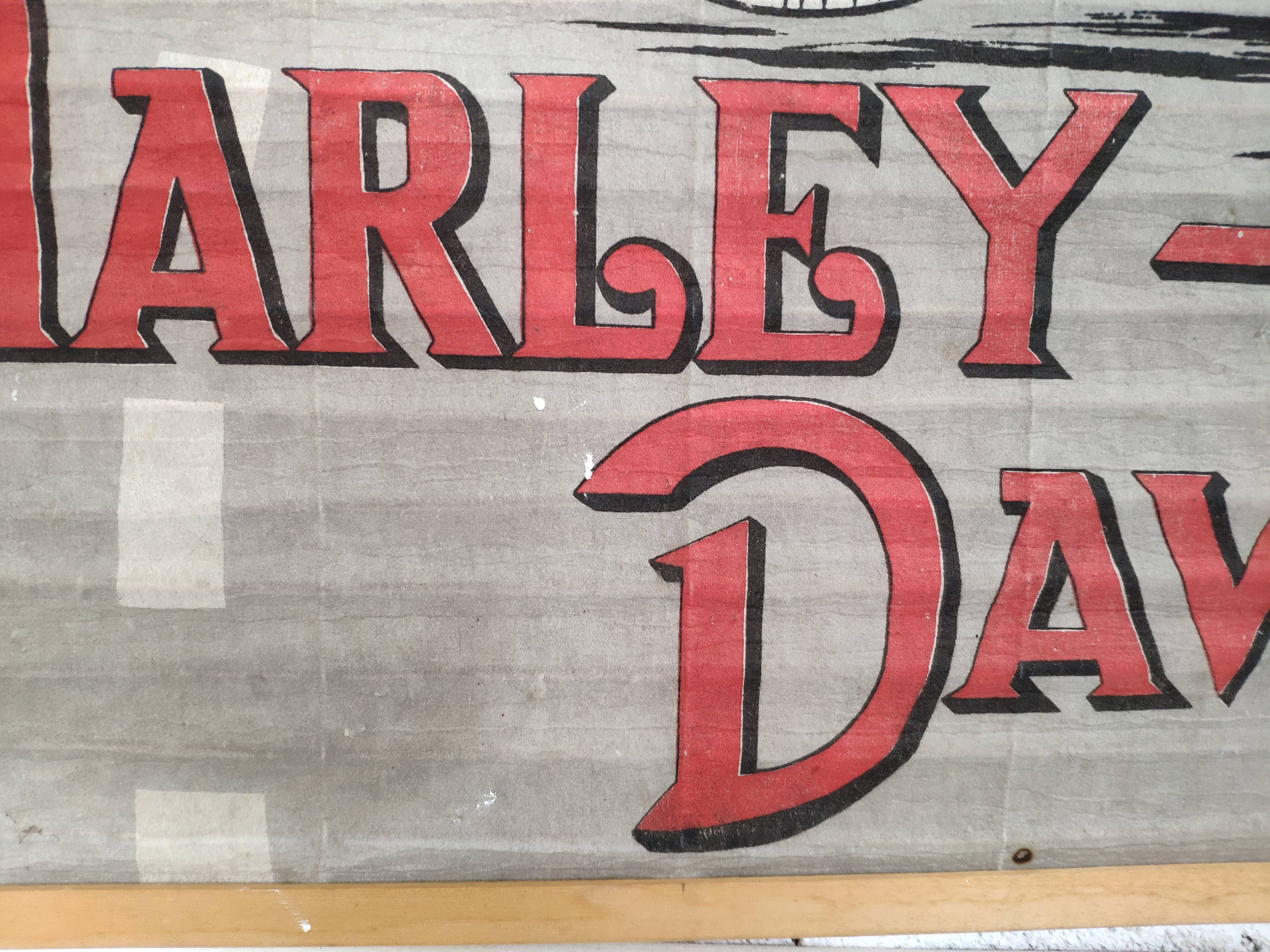 Old Harley Davidson roller blind