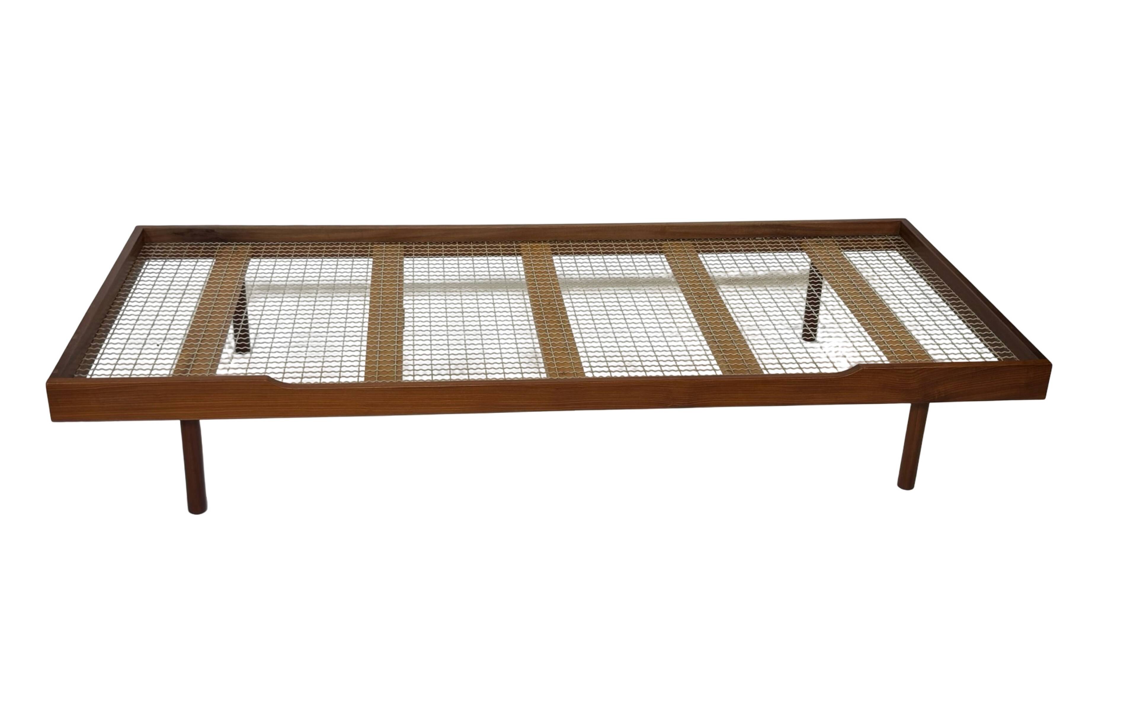 Vintage daybed minimalist design in Teak 1960s