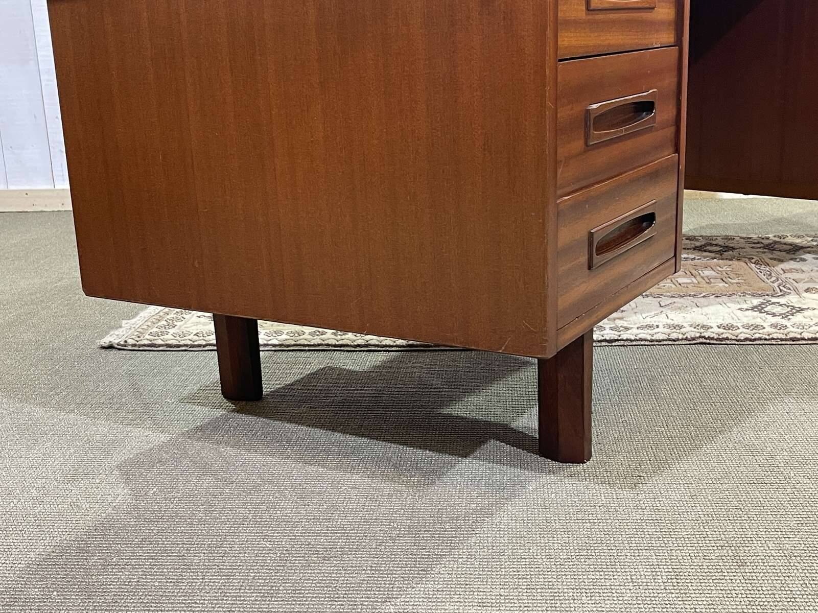 1960s mahogany executive desk - can be dismantled into 3 parts