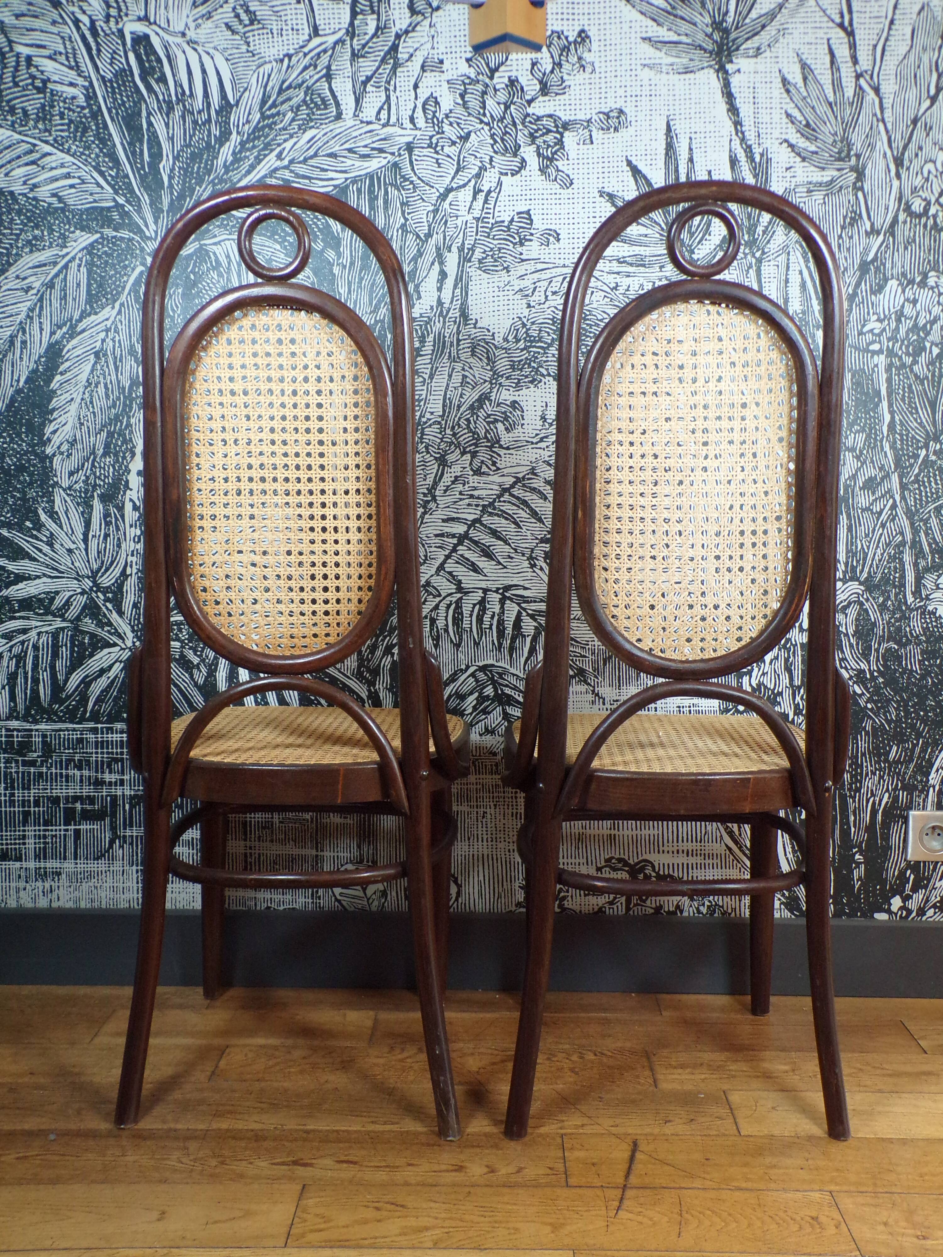 Pair of Thonet 207R chairs in bentwood