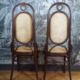 Paire de chaises Thonet 207R en bois courbé