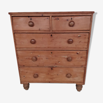 Commode ancienne en bois pin anglais