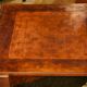 Patinated leather coffee table from the 1950s.