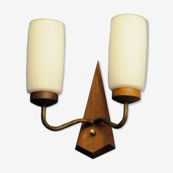 Mid-Century Teak Wall Lamp