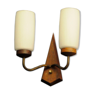 Mid-Century Teak Wall Lamp