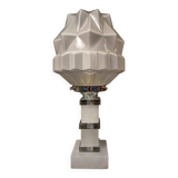 Vintage art deco globe skyscraper lamp