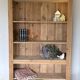 Antique library in solid pine