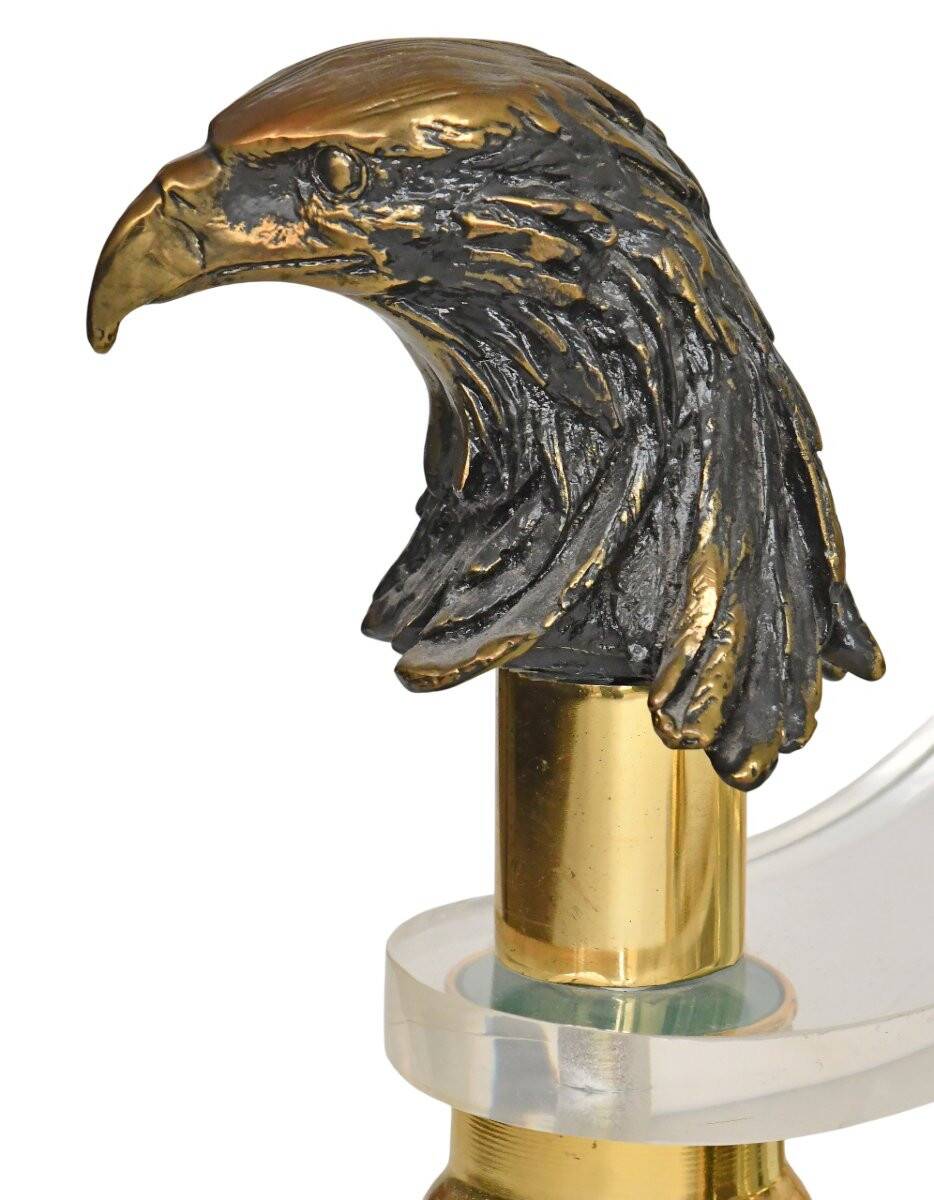 Vintage coffee table with eagles.