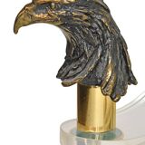 Vintage coffee table with eagles.