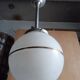 Plafonnier suspension art deco / boule verre 1940