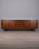 Vintage 1960s Italian-design wood and glass sideboard