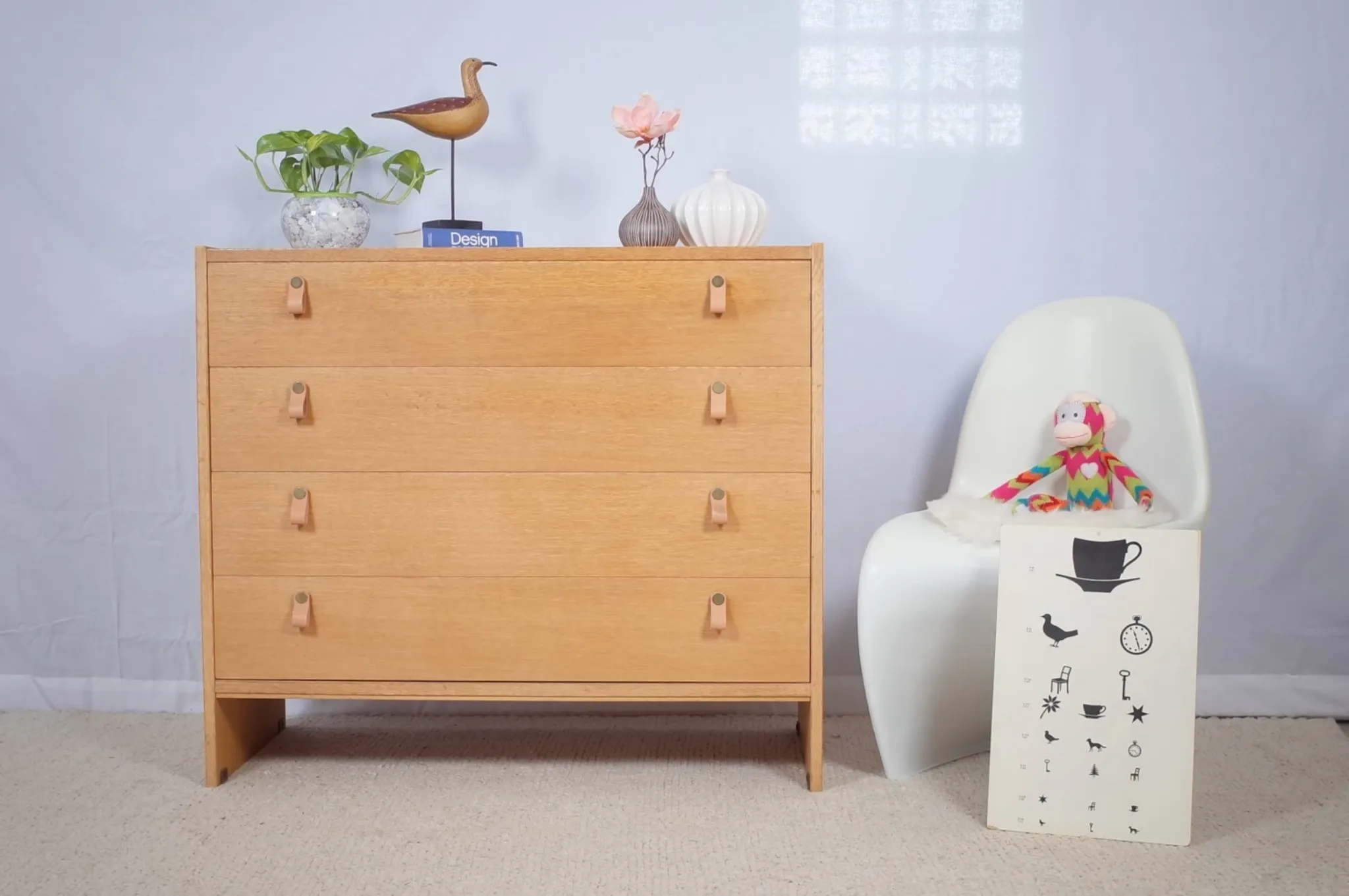 2 commodes Søborg en chêne scandinave