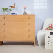 2 commodes Søborg en chêne scandinave