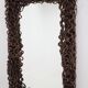 Large Mid-Century Tropical Wood Wall or Floor Mirror
