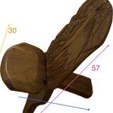 Petite chaise africaine allongée