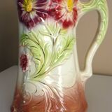 Barbotine pitcher, Onnaing earthenware, art nouveau ceramics, model no. 790