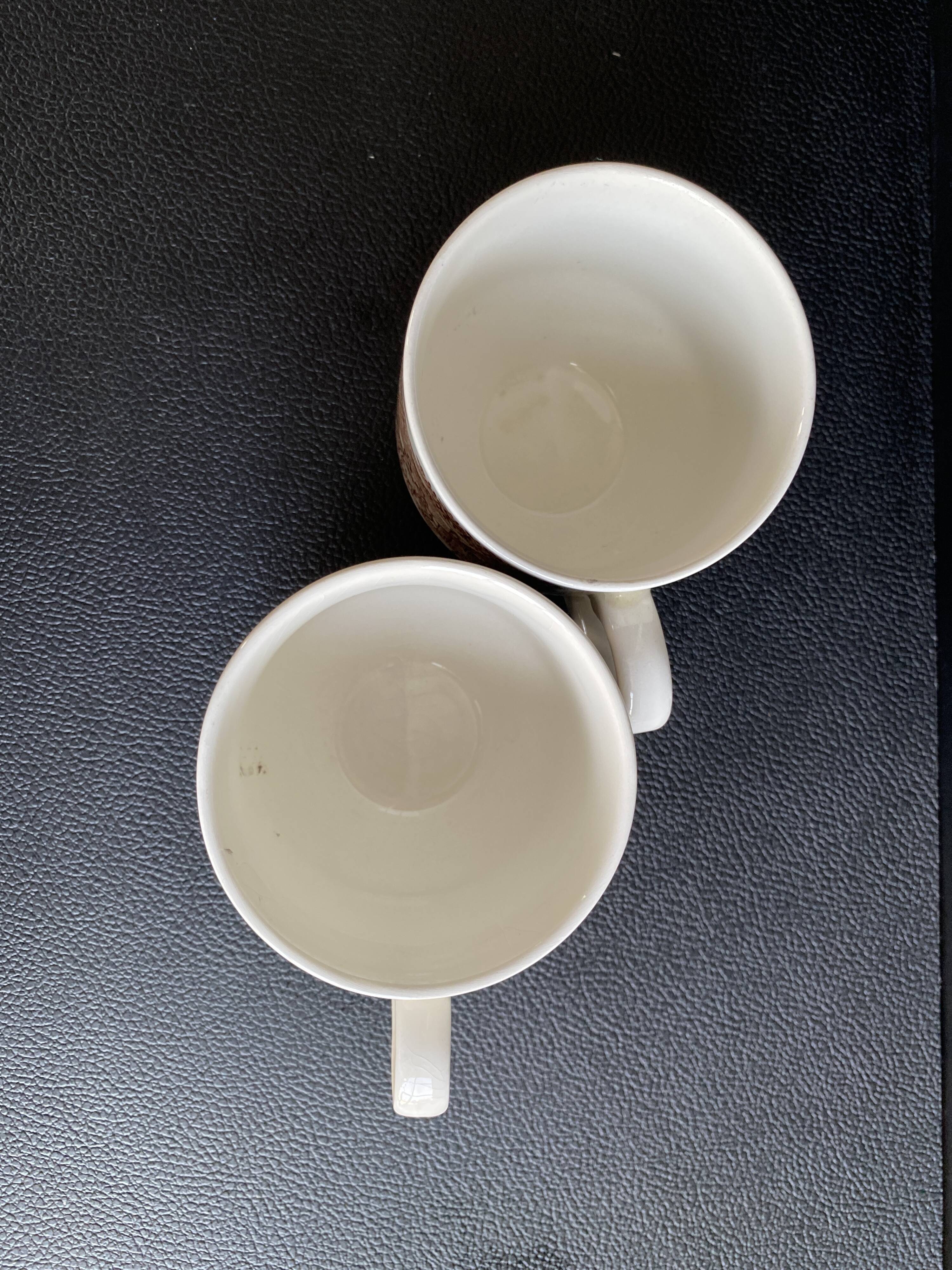 Duo of English Cups & Saucers Broadhurst Ironstone - Hunting Scene