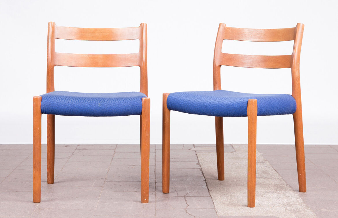 4 chairs model 84 teak Niels Otto Møller