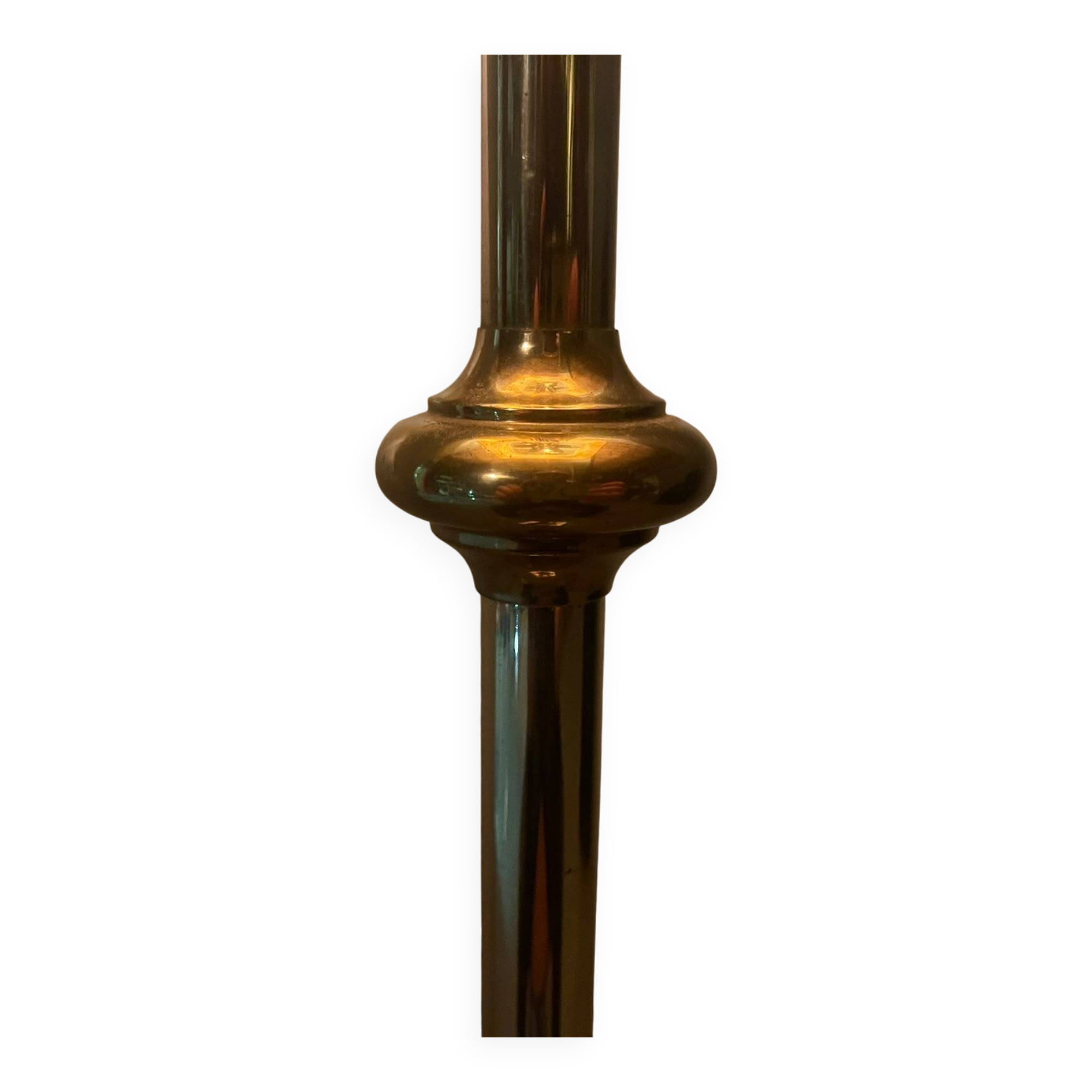 Exceptional French Hollywood Regency Brass Floor Lamp