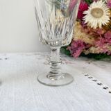 4 vintage white wine glasses