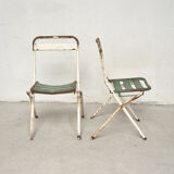 Paire de chaises Tolix T1 pliantes