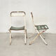 Pair folding Tolix T1 chairs