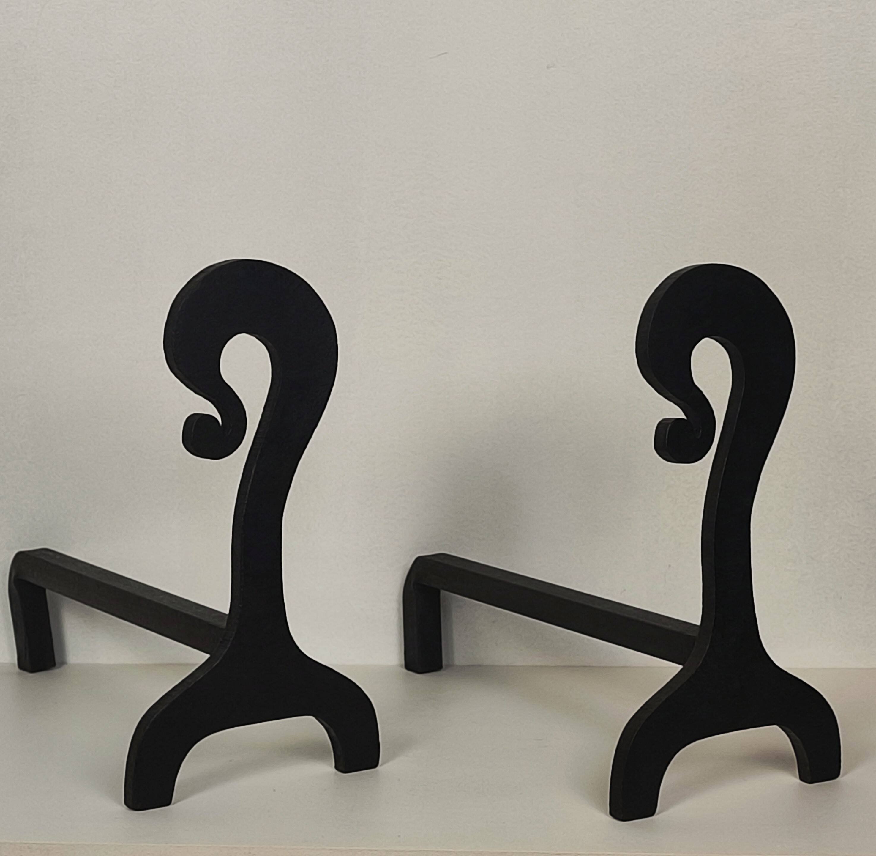 Pair of andirons