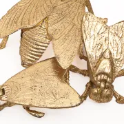 Set de 3 cendriers dorés