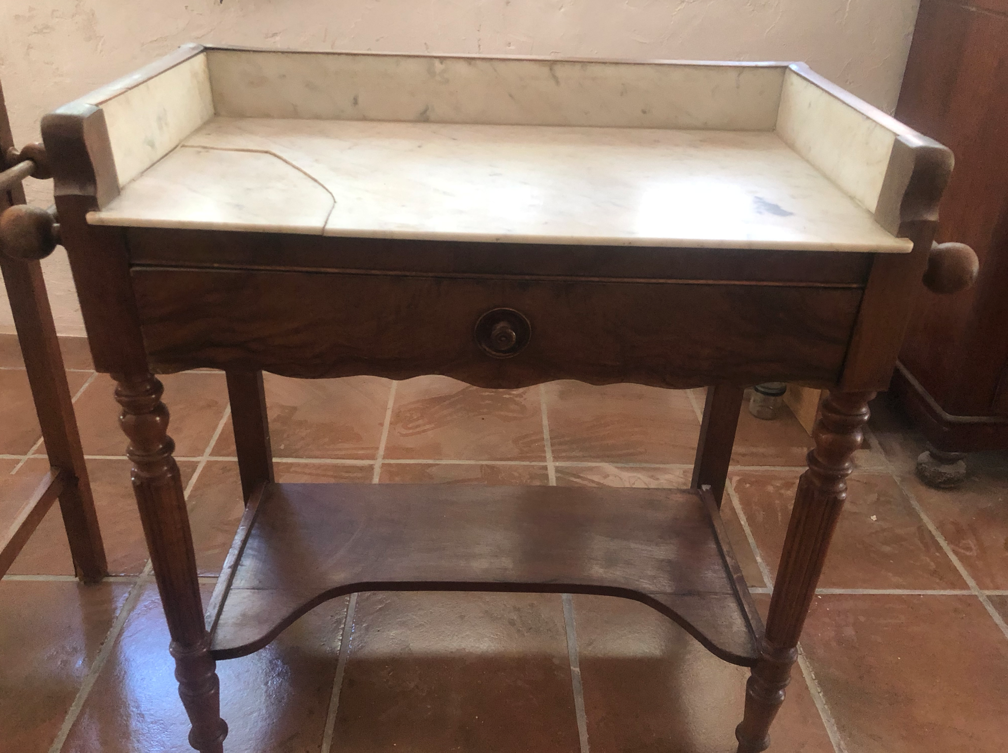Pair of toilet tables
