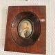 Antique Miniature Napoleon Bonaparte Empire Mahogany Frame Collector's Item