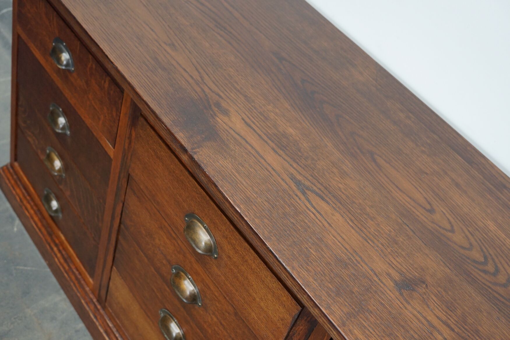 Dutch oak apothecary cabinet, 1930s