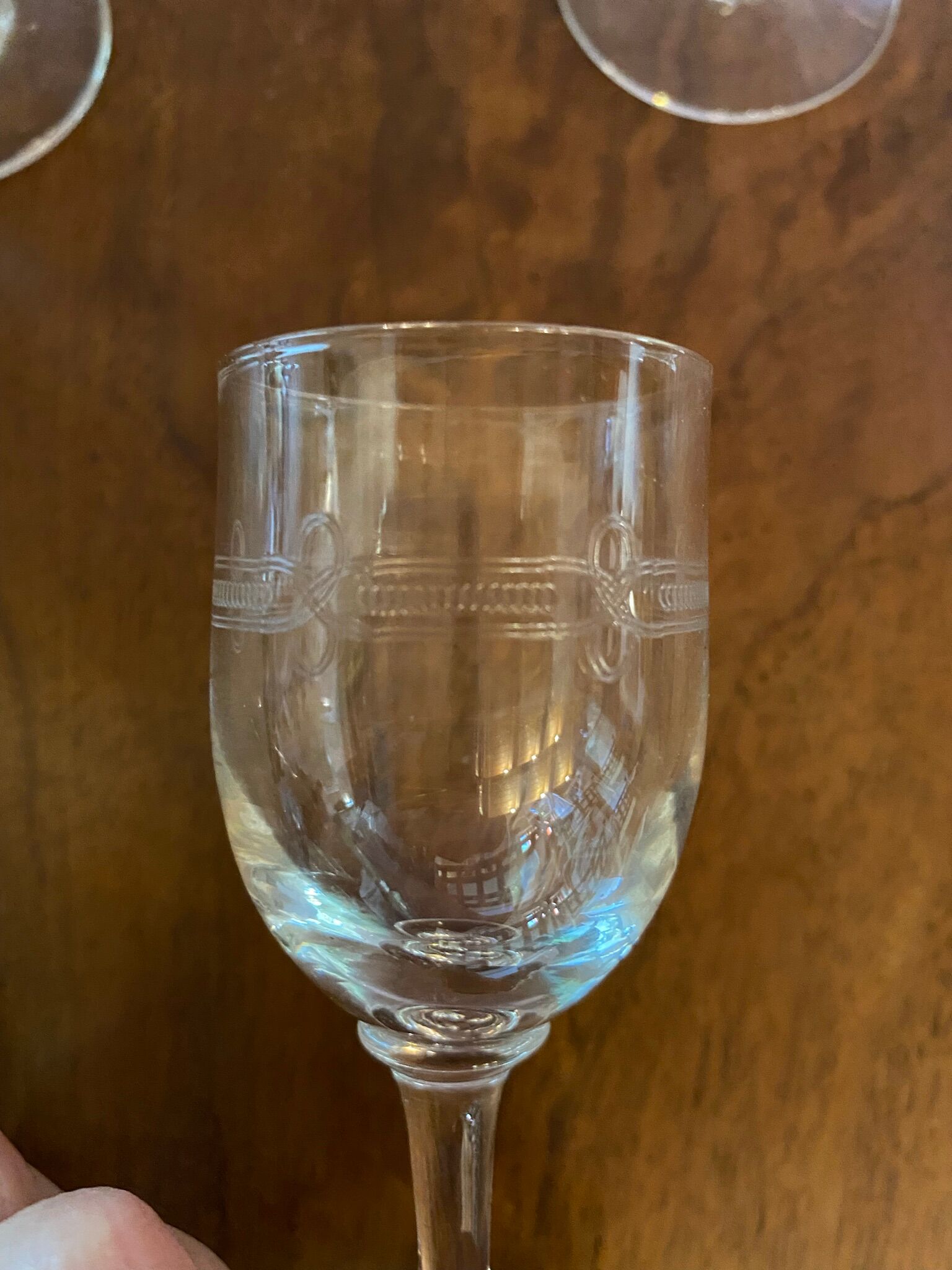 4 bistro glasses mismatched at the beginning of the XX century