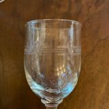 4 bistro glasses mismatched at the beginning of the XX century