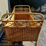 Vintage Rattan Basket – The Bohemian Cocoon for Baby (A