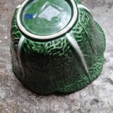 Vintage Cabbage Barbotine Salad Bowl