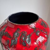 Vintage 1970s XL Scheurich Keramik Fat Lava Vase MCM West Germany