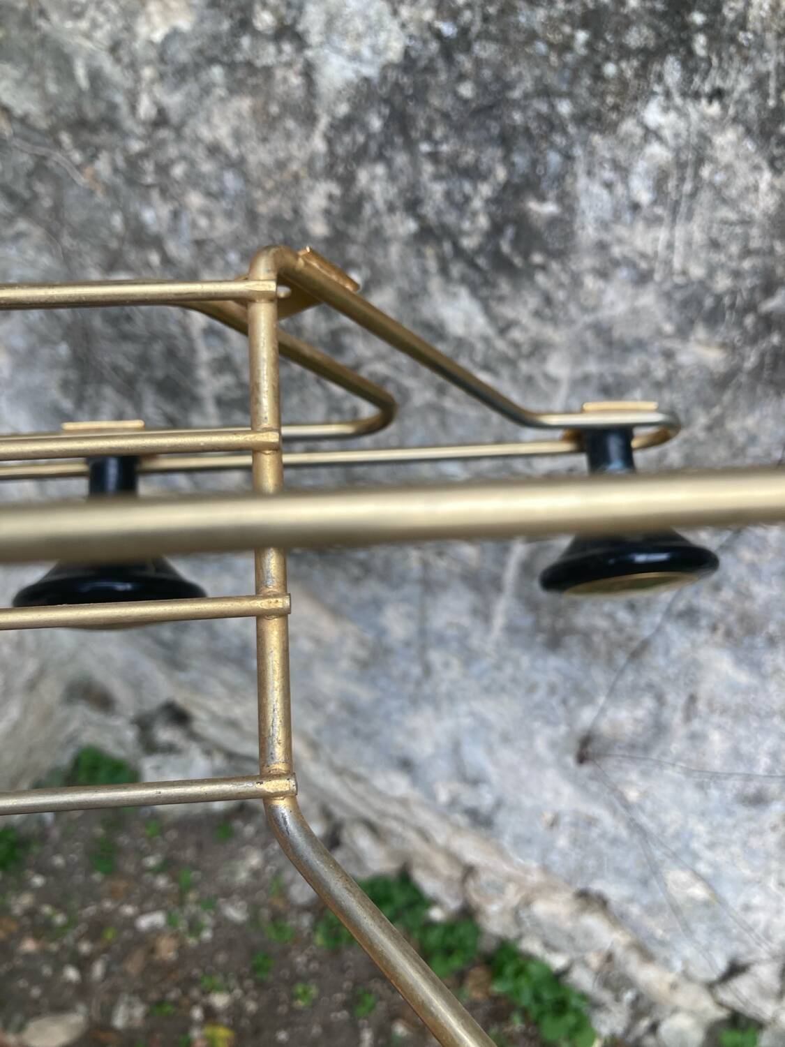 Vintage wall-mounted coat rack