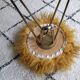 Vintage wool stool