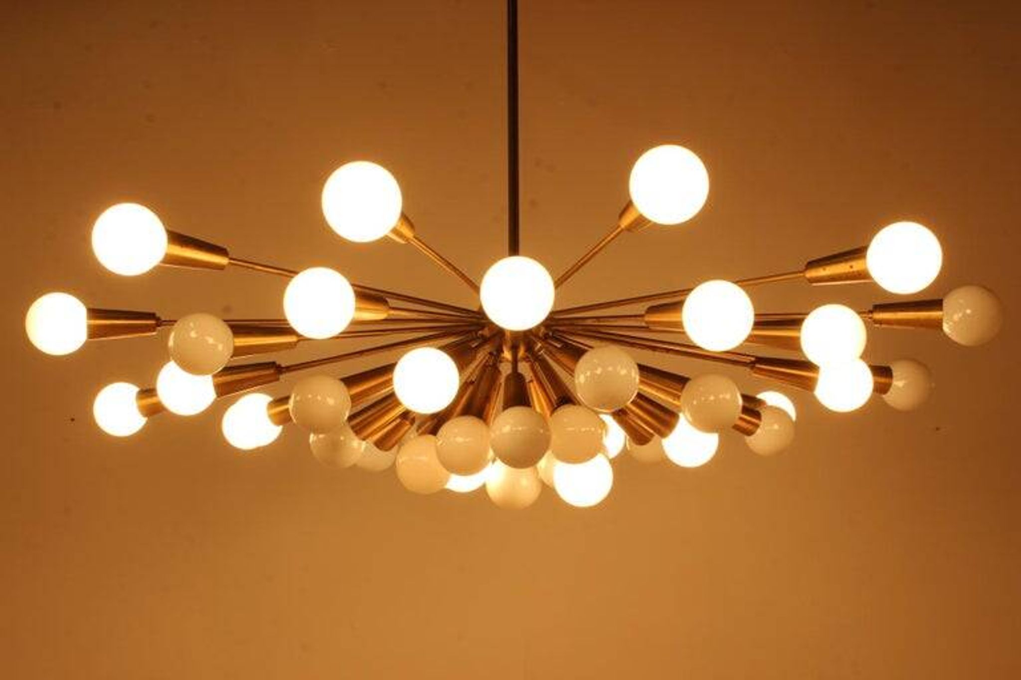 Rare Mid Century Chandelier Sputnik, Atomic, 1960s