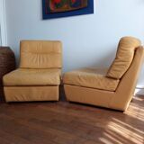 Pair of 1970 leather heaters