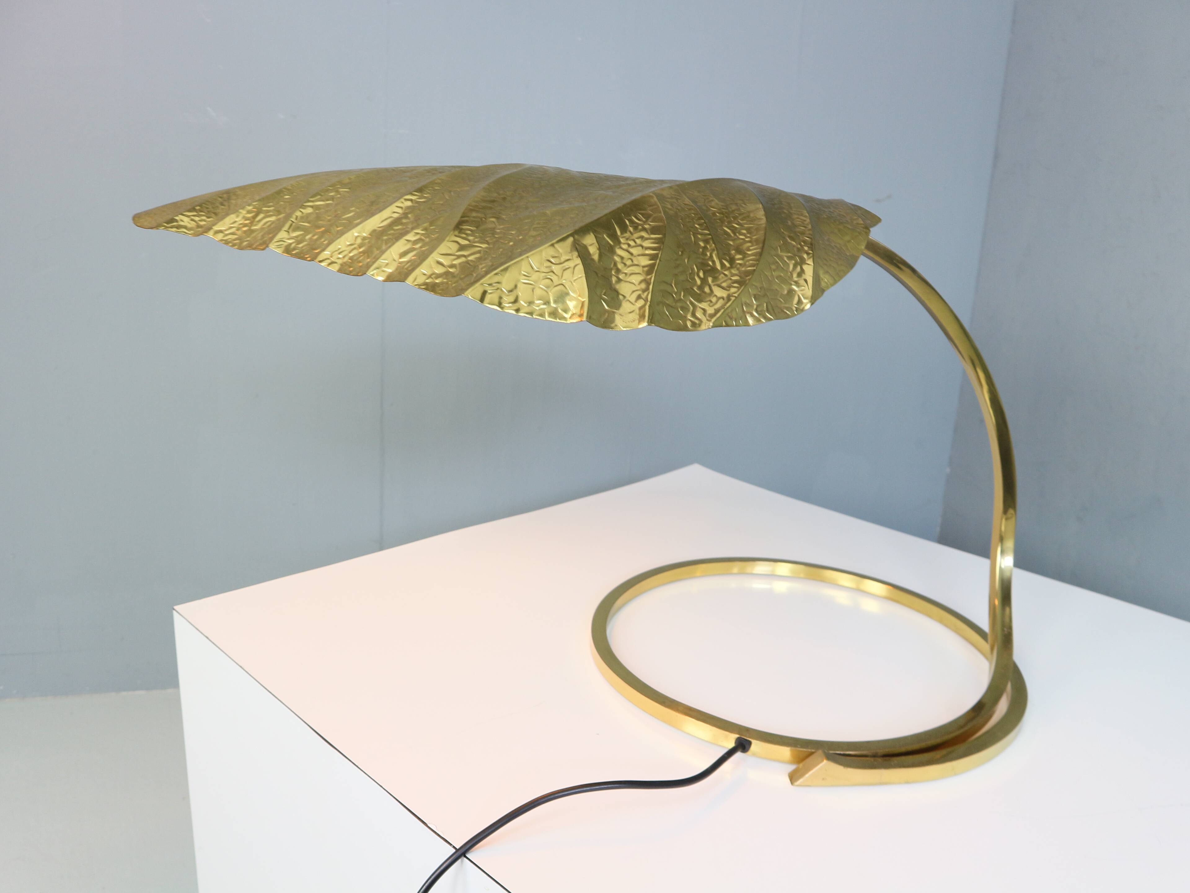 Tommaso Barbi "Rhubarb" table lamp by Bottega Gadda Italy, 1970