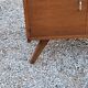Vintage oak chest of drawers feet compass and fins of the 50s 2 doors 1 drawer