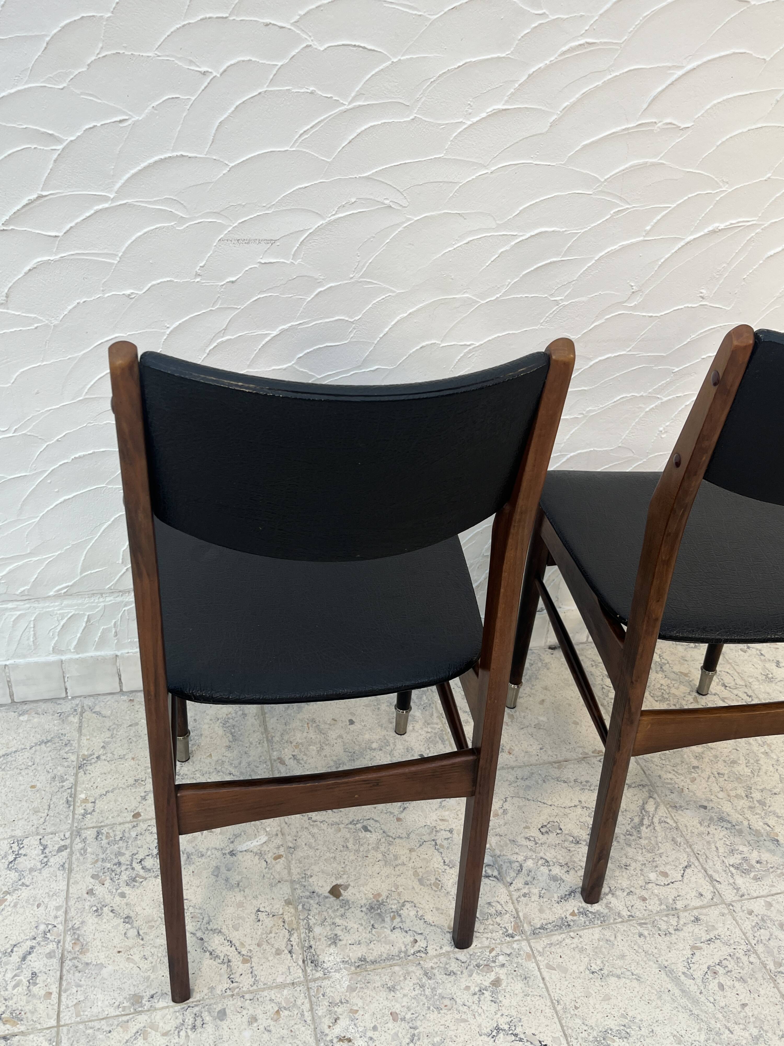 Pair of vintage Scandinavian style chairs from the 1960s.