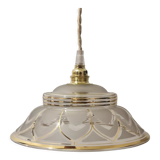 Art deco glassware sliding or pendant lamp